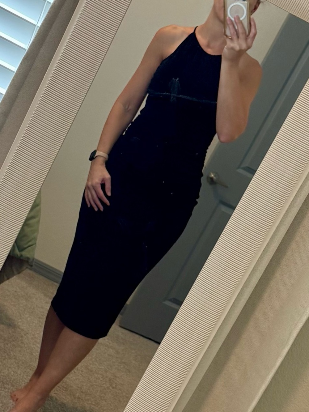 🖤 VICI Black Open-Back Midi Dress 🖤 Sz Small NWT - Picture 5 of 6
